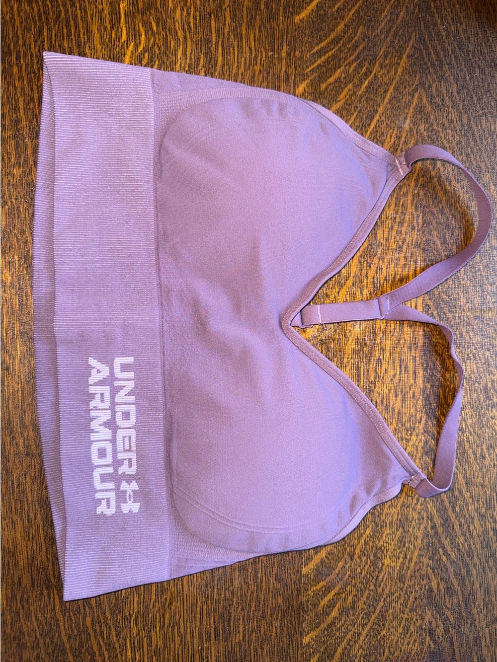 Under Armour Sports Bra Bundle of 2, Size Large, Purple & Navy Blue